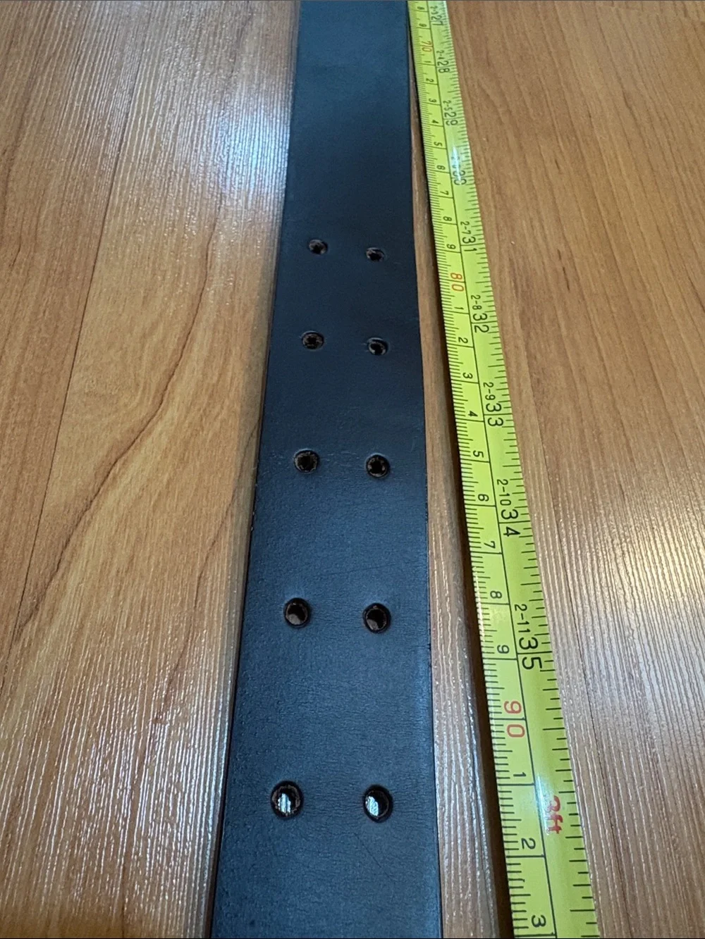 Men's Classic Dark Brown Leather Belt with Antique Brass Buckle